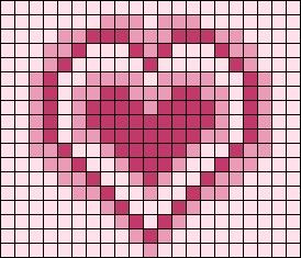 Pixel Grid Crochet, Crochet Hobby, Grid Crochet, Hearts Aesthetic, Pixel Grid, Modele Pixel Art, Graph Crochet, Easy Pixel Art, Pixel Art Templates