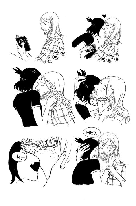 Vampire X Werewolf, Dingo Doodles, Teeth Inspiration, Werewolf Fangs, Vampire Comic, Sarah Andersen, Tapas Comics, Cute Couple Comics, Couples Comics