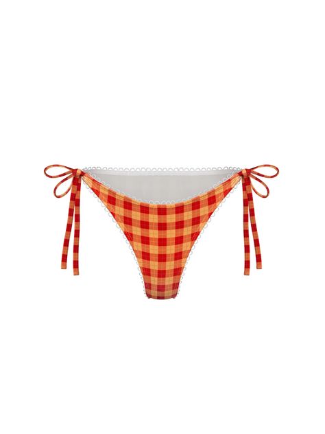 Oddli Bikini Bottom – ODDLI INC. Light Blue Plaid, Orange Plaid, Yellow Plaid, Wearing Red, Green Plaid, Hand Designs, Swim Top, Blue Plaid, Red Plaid