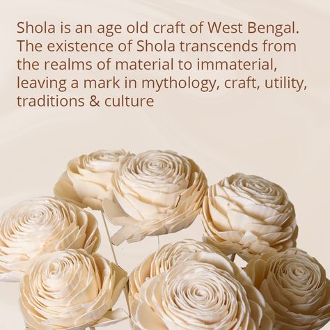 𝐒𝐇𝐎𝐋𝐀 𝐂𝐑𝐀𝐅𝐓 🌾 The Beauty of Bengal . . . . #Sholapith #artandcraft #luxury #indianhomedecor #floralart #handmade #fairtrade #ethicallymade #craft #ethical #artisan #artisanmade #homedecor #winterdecor Indian Home Decor, Kids Crafts, Winter Decor, Floral Art, The Beauty, Art Ideas, Crafts For Kids, Arts And Crafts, India