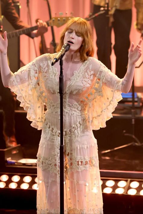 Florence Welch Wedding Dress, Pre Raphaelite Inspired Fashion, Florence And The Machine Aesthetic Outfit, Florence Welch Fashion, Florence And The Machine Outfits, Florence And The Machine Concert Outfit, Florence Welch Style Inspiration, Florence Welch Dress, Florence Welch Outfits