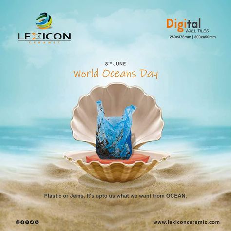 World Ocean Day Creative Ads, Summer Ads, World Ocean Day, World Oceans Day, Ads Banner, Ocean World, Ocean Day, Food Graphic Design, Best Ads