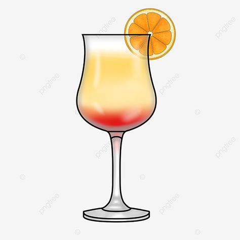 Summer Juice, Summer Refreshments, Cartoon Illustration, Cute Cartoon, Wine Glass, Juice, Pizza, Orange, Glass