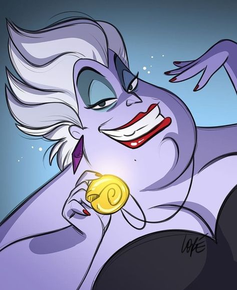 Ursula Tattoo, Evil Disney, Kid Friendly Halloween, Disney Pop, Dark Disney, Mermaid Coloring Pages, Disney Villains Art, Disney Artwork, Bd Comics