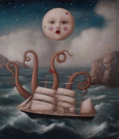 Honk Shoo, Stephen Mackey, Sofia Bonati, Pop Surrealism, Gothic Art, Moon Art, Ancient Chinese, Jane Austen, Animation Art