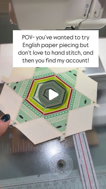 Missy Luukkonen on Instagram: "The only way I EPP!! English paper piecing, the easy way!!

Here’s my method- I use iron on, water soluble templates that do not have to be removed. 

I glue the fabric around the template with my EPP glue pen, and then sew together with a zig zag stitch on my sewing machine! 

I love the look, and this is so fun for me. You could also hand sew them if that’s your thing! You do you! 🩵

I’m using 1 1/2” 60° diamond templates & my EPP glue pen. Both can be found on our website, comment below & I’ll share the link with you! 

Now what should I make with all of these hexes I’m creating?? I’m thinking maybe a table runner!!

#epp #englishpaperpiecing #easyepp #ironon #holidaydecor" Diamond Template, Zig Zag Stitch, Glue Pen, English Paper Piecing, Now What, Paper Piecing, The Only Way, Sewing Ideas, Zig Zag