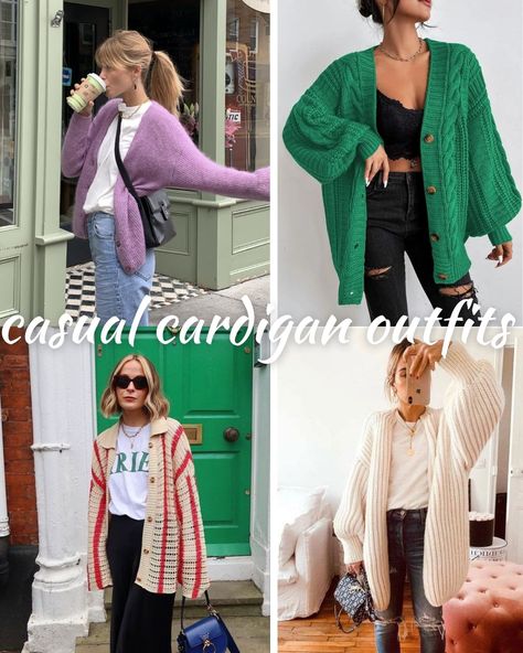 41 Cozy Winter Cardigan Outfits - ljanestyle Casual Cardigan Outfits, Winter Cardigan Outfit, Winter Birthday Outfit, Best Cardigans, Cardigan Style, Winter Cardigan, Cardigan Outfits, Casual Cardigans, Oversized Coat