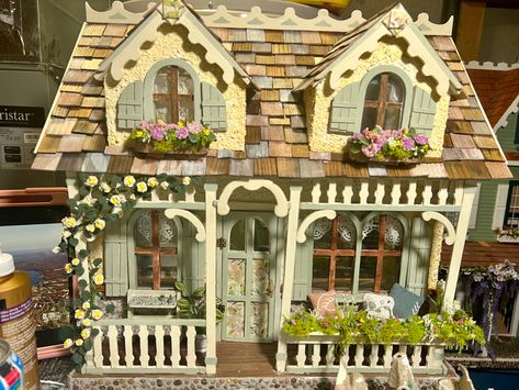 Cottage Garden Sheds, Pretty Apartments, Beachside Bungalow, Custom Dollhouse, Sims Freeplay Houses, House Planter, Fairytale House, Doll House Plans, Diy Porch