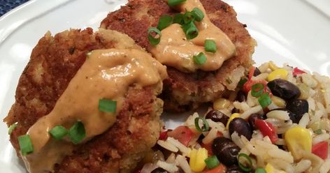 Cajun Salmon Cakes, New Orleans Salmon, Shrimp Cake, Salmon Cake, Louisiana Fish Fry, Cajun Salmon, Flaked Salmon, Shrimp Cakes, Cajun Food