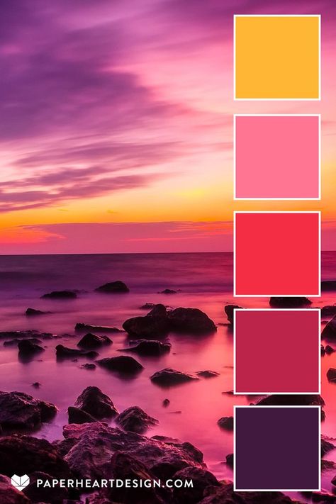 Color Palette: Viva Magenta Pantone 2023 Color of the Year — Paper Heart Design 2023 Pantone, Pantone Colour Palettes, Pantone Color Of The Year, Viva Magenta, Color Trends Fashion, Color Magenta, Bold Color Palette, Bohemian Colors, Brand Color Palette