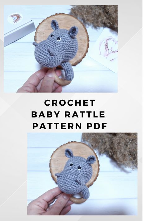 Crochet patterns. Crochet hippo. Amigurumi pattern. Baby rattle. Ukraine shops PDF pattern. Plush pattern. Soft toy pattern .Digital download Hippo Amigurumi Pattern, Hippo Amigurumi, Expecting Mom Gift Basket, Baby Hanging Toys, Wooden Baby Rattle, Baby Toys 6 Months, Pregnancy Gift Box, New Mom Gift Basket, Crochet Rattle