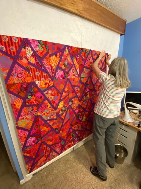 Agilejack Quilts, Improvisational Quilts, Freddy Moran, Sewing Machine Service, Aboriginal Fabric, Back At Work, Kaffe Fassett Quilts, Bags Sewing, Kaffe Fassett Fabric