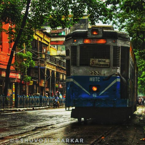 Vintage Kolkata tram one of the oldest tram service in India Kolkata Tram Illustration, Kolkata Tram Photography, Old Kolkata Photography, Vintage Kolkata, Kolkata Tram, Kolkata Photography, Explore Drawing, Old Man Pictures, Street Photography People