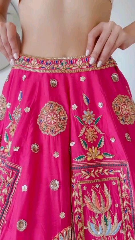 Pink Indian Dress, Lehengas For Wedding, Aisha Rao, Chaniya Choli Designs, Haldi Ceremony Outfit, Wedding Outfits For Women, Navratri Dress, Latest Bridal Lehenga, Corset Sewing Pattern