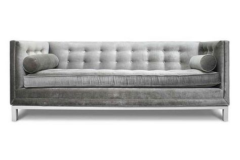 Beautiful sofa Capitone Sofa, Tuxedo Sofa, Charcoal Sofa, Modern Sofa Sectional, Contemporary Sofa, Jonathan Adler, Mid Century Modern Furniture, Sofas And Chairs, Modern Sofa