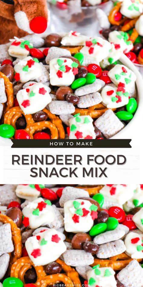 Christmas Snack Mix, Food Bites, Trail Mix Recipes, Easy Christmas Treats, Salty Treats, Reindeer Food, Food Snack, Comfort Food Southern, Holiday Snacks