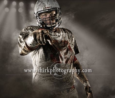 Photography by Ben Shirk Sport Poses, Sports Portraits, Senior Banner, Football Ideas, Sport Portraits, Football Stuff, Senior Pictures Boys, Senior Guys, Dramatic Lighting