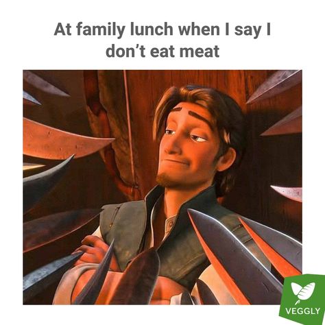 Have you ever been in this situation? 🤔😆 . . . . #GoVegan #Vegan #Veganism #VeganFood #VeganLifestyle #VeganPower #VeganInspiration #VeganLove #VeganDate #VeganCrush #VeganCouple #PlantBased #CrueltyFree #Funny #VeganMeme #Meme Vegetarian Memes, Vegetable People, Vegan Meme, Animal Rights Quotes, Vegetarian Humor, Vegan Memes, Family Lunch, Vegan Quotes, David Attenborough