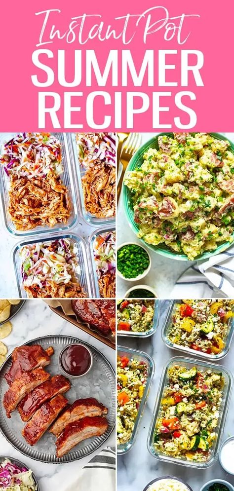 Summer Instant Pot Dinners, Summer Instapot Meals, Summer Instapot Recipes Dinner, Instant Pot Summer Meals, Summer Dinner Recipes Instant Pot, Instant Pot Recipes Summer, Instant Pot Summer Recipes, Summer Instant Pot Recipes, Instant Pot Sushi Rice