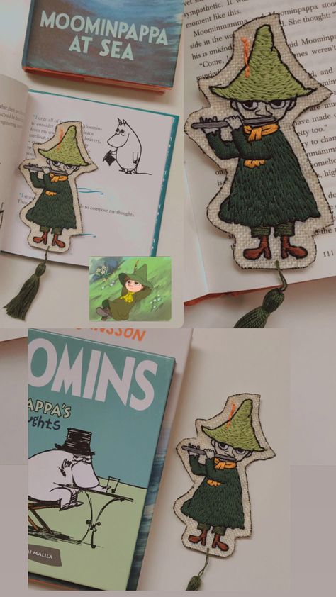 SNUFKIN 💚 my favorite moomin character Snufkin Embroidery, Moomin Diy, Moomin Embroidery, Snufkin Fanart, Moomin House, Making Things, Embroidery Inspiration, Art Projects, My Favorite