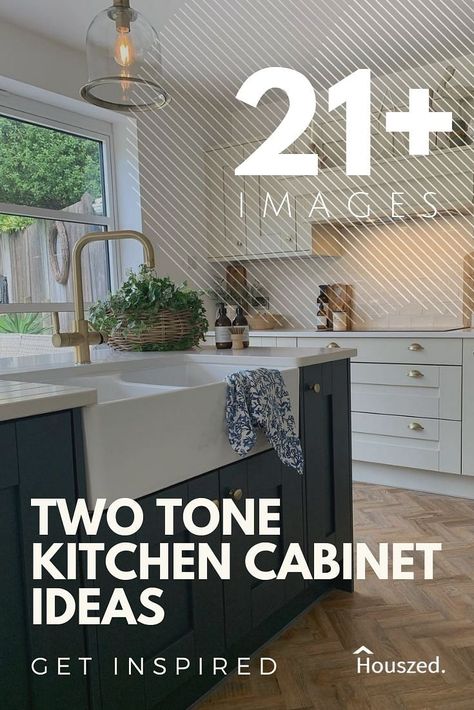 Get inspired with our Two Tone Kitchen Cabinets. These images& ideas will help take your design ideas to the next level...Trust Houszed #twotonekitchencabinet #twotonekitchencabinetideas #twotonekitchencabinets #kitchencabinetcolorideastwotone #kitchencabinetstwocolors #kitchencabinetstwotonecolorcombos #kitchencabinetstwodifferentcolors #kitchencabinetstwotone #kitchencabinetstwotonecolorcombos Different Colour Cabinets Kitchen, Kitchen Cabinets Makeover Two Colors, Kitchen Cabinets Design Ideas 2023, Ikea Two Tone Kitchen Cabinets, Two Colour Kitchen Cabinets Color Combos, 2 Colour Cabinet Kitchen, Kitchen Cabinets Color Ideas Two Tone, 2 Coloured Kitchen Cabinets, Kitchen Multi Color Cabinets