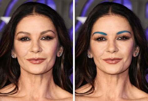 15 Celebrity Photos That’ll Tempt You to Dye Your Eyebrows a Funky Color Colored Brows, Eyebrow Trends, Celebrity Photos, Eyebrows, Dye, Celebrities, Color