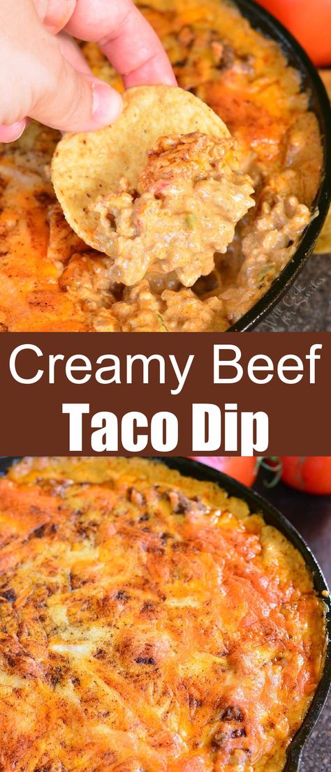 Beef Taco Dip, Best Taco Dip Recipe, Hot Taco Dip, Taco Dip Easy, Hot Beef, Layered Dip Recipes, Nacho Dip, Taco Dip Recipe, Beef Dip