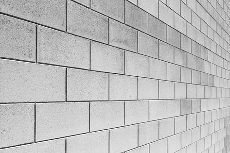 Wall light brick walls of the unusual perspective for a background. Building Materials Construction, Construction Estimating, Concrete Block Retaining Wall, Concrete Block House, Decorative Concrete Blocks, Retaining Wall Patio, Boundry Wall, Concrete Calculator, Cement Work