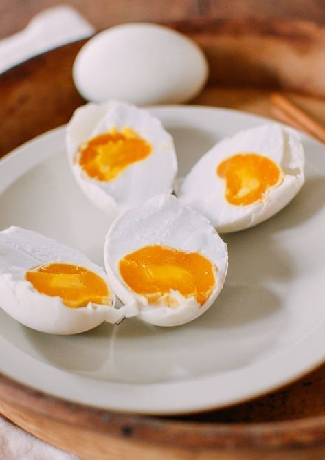 Our traditional Chinese salted duck egg recipe is the result of many tests & experiments. They're the perfect salted duck eggs––way better than store-bought! Source: thewoksoflife.com Duck Egg Recipe, Salted Chicken, Egg Sauce, Duck Recipe, Chinese Egg, Wok Of Life, Woks Of Life, The Woks Of Life, Duck Eggs