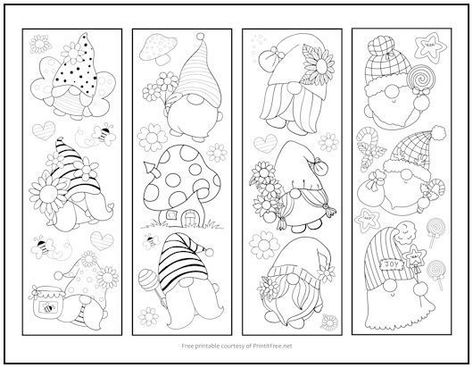 Christmas Bookmarks To Color Free Printable, Gnome Bookmarks Diy, Coloring Pages Bookmarks, Free Printable Gnome Bookmarks, Bookmarks Coloring Free Printable, Christmas Bookmarks Printable Free, Bookmarks To Color Free Printable, Gnome Template Free Printable, Gnome Coloring Pages Free Printable