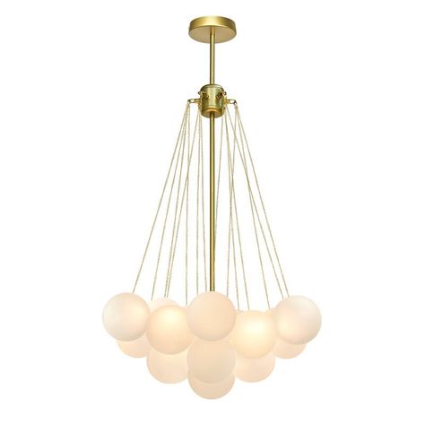 Corrigan Studio® Dharmendr 3 - Light Glass Globe Bubble Chandelier & Reviews | Wayfair Glass Globe Chandelier, Cloud Light, Cluster Chandelier, Bubble Chandelier, Glass Bubble, Bubble Lights, 3 Light Chandelier, Globe Chandelier, Opal White