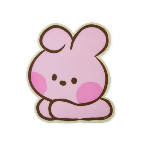 Cooky Bt21, Bt21 Cooky, Clay Keychain, Kpop Diy, Kakao Friends, Jimin Fanart, Cute Kawaii Drawings, Cartoon Stickers, Line Friends