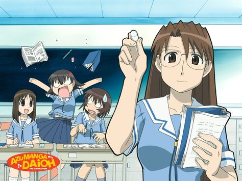 Azumanga Daioh - Yomi Azumanga Daioh, Horsemen Of The Apocalypse, Silly Girls, Good Manga, Manga Illustration, An Anime, Manga Drawing, Manga Girl, The Gallery