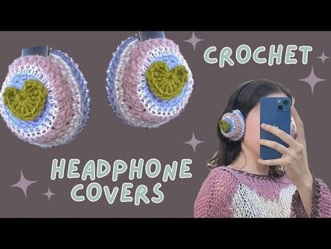 headphone covers~ crochet tutorial~ beats solo 3 - YouTube Crochet Headphone Cover, Beats Solo 3, Foundation Half Double Crochet, Headphone Cover, Beats Solo, Fun Crochet Projects, Half Double Crochet, Double Crochet, Crochet Tutorial