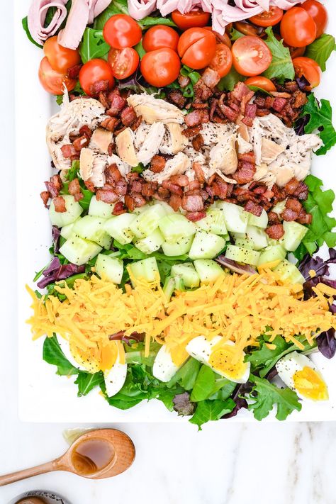 Club Salad Recipe, Club Salad, Dairy Free Ranch, Walnut Chicken Recipe, Turkey Blt, Dairy Free Ranch Dressing, Chicken Salad Sandwich Recipe, Blt Salad, Chicken Club