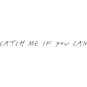 Catch Me If You Can Tattoo, Im A Catch Quotes, Catch Me If You Can Quotes, You Cant Catch Me Now, Catch Me If You Can Aesthetic, Can You Feel My Heart Tattoo, Catch Me If You Can, Tabaxi Wizard, Cat Owner Quotes