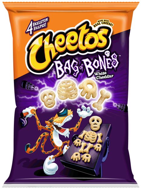 Snack idea for teaching the Valley of Dry Bones. Halloween Paper Squishy, Halloween Chips, Cheetos Cheese, Bag Of Bones, Bean Chips, Paper Squishy, Dark Mirror, Popular Candy, Dry Bones