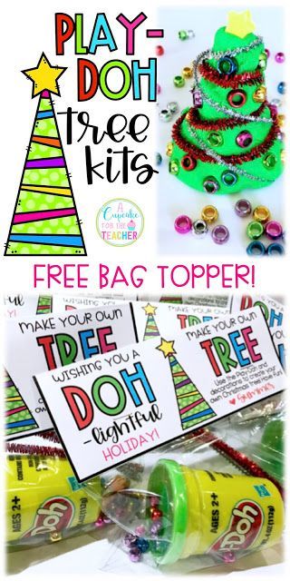 Play-Doh Christmas Tree Kits | A Cupcake for the Teacher | Bloglovin’ Play Dough Christmas, Teacher Tree, Preschool Christmas Gifts, Class Christmas Gifts, Christmas Classroom Treats, School Christmas Gifts, School Christmas Party, Students Christmas, Christmas Tree Kit