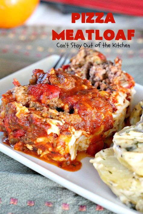 Pizza Meatloaf Recipe, Meatloaf Roll, Pizza Meatloaf, Tasty Meatloaf Recipe, Meatloaf Dinner, Dinner Beef, Delicious Meatloaf, Pizza Style, Good Meatloaf Recipe