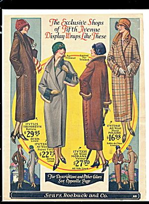 1920s Women's Coats Sears Color Ad. Click on the image for more information. 1920 Style, 1920s Fashion Women, 1920s Women, 1920s Outfits, 1920 Fashion, Coat Women Fashion, 20s Fashion, Old Fashion, 1920s Fashion