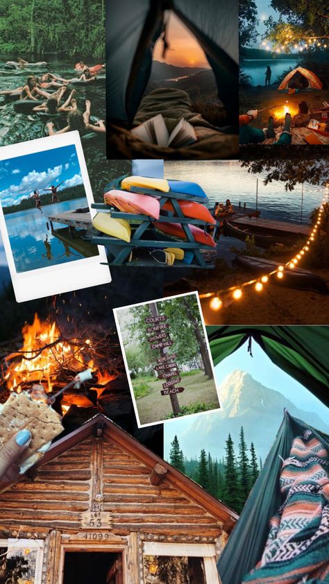 #camp #camping #summer #summervibes #summernights #myfirstshuffle #moodboard #woods #collage Summer Camp Collage, Summer Camp Background, Pennant Hoodie, Summer Collages, Earth Aesthetic, Camping Summer, Camping Photo, Social Media Branding Design, Aesthetic 2024