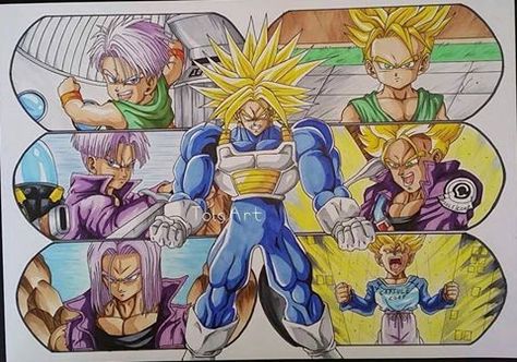 Tolg Art, Drawing Vegeta, Broly The Legendary Super Saiyan, Legendary Super Saiyan, Db Z, Dbz Characters, Ball Drawing, Future Trunks, Speed Drawing