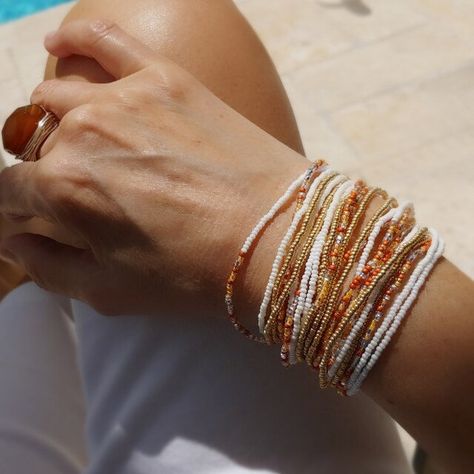 Mama Jewelry, Bead Wrap Bracelet, Wrap Armband, Beaded Jewelry Bracelets, Loom Jewelry, Sweet Jewelry, Beads Bracelet Design, Beaded Wrap Bracelets, Handcrafted Bracelets