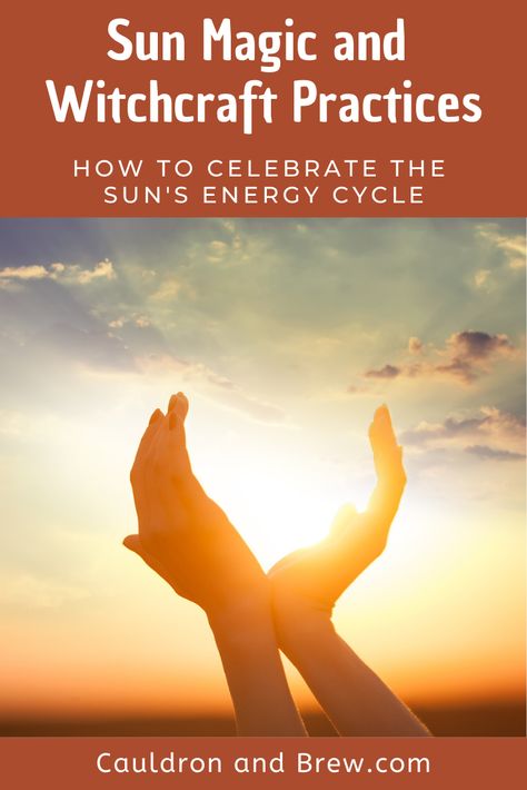 For us here on Earth, our highly influential Celestial type energies are going to be the Earth itself, the Moon and the Sun. Next would be Planets, Stars, and then Constellations. Sun Worship has been around for an incredibly long time. The Sun rules our day cycle and our year cycle. By harnessing the power of the Sun, and with the creation of irrigation, our society and way of life shifted from hunter gatherer to agricultural. Sun Water Uses, Sun Magic Powers, Sun Magick, Solar Magic, Sun Witch, Beginners Witchcraft, Witchcraft Basics, Goddess Of The Sun, Sun Magic