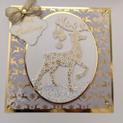 Chloe Christmas Cards, Stamps By Chloe Christmas Cards, Card Ornaments, Creative Christmas Cards, Stamps By Chloe, Xmas Reindeer, Chloes Creative Cards, Reindeer Card, Faux Christmas