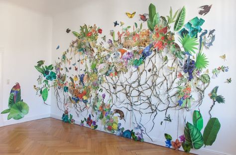 Vivid Flora and Fauna Coexist in Immersive Paper Ecosystems by Clare Celeste Börsch — Colossal Clare Celeste, Celeste Art, Floral Desing, Creative Department, Paper Cutout Art, Visual Metaphor, Nordic Art, Artistic Installation, New York Magazine