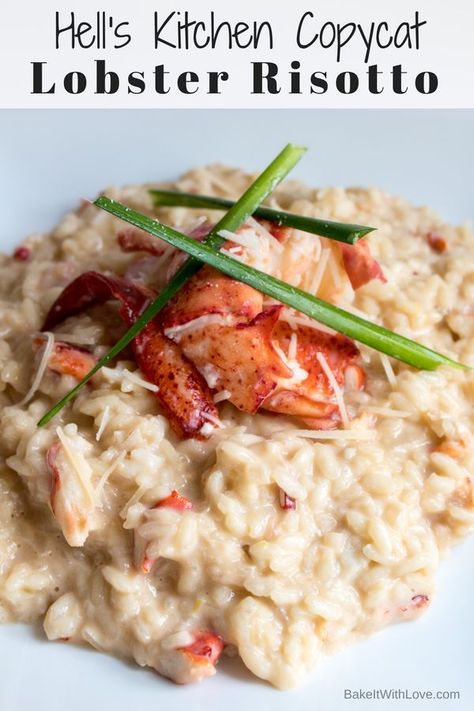 Lobster Risotto Recipe, Gordon Ramsey Recipes, Lobster Risotto, Risotto Dishes, Gordon Ramsay Recipe, Hell’s Kitchen, Risotto Recipe, Hell's Kitchen, Lobster Recipes