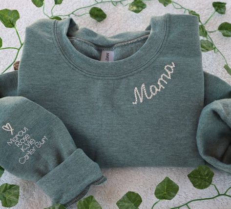 Momma Embroidered Sweatshirt, Embroidered Mama Shirt, Hand Embroidered Mama Shirt, Embroidered Mom Sweatshirt, Hand Embroidered Mama Sweatshirt, Embroidered Collared Shirt, Mama Sweatshirt Embroidered, Mom Embroidered Sweatshirt, Diy Embroidered Shirt