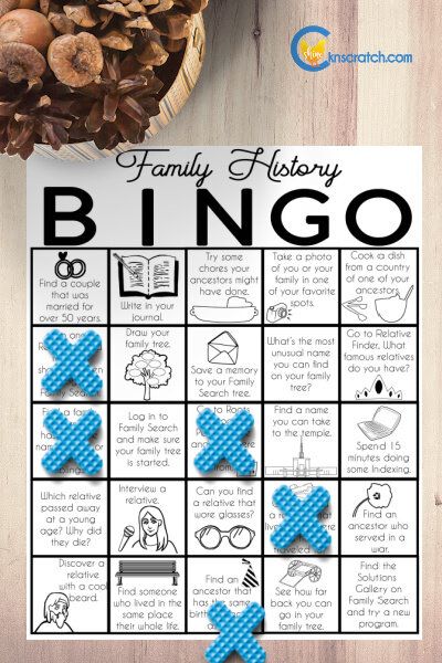 Lds Bulletin Board Ideas Family History, Family History Games Lds, Lds Family History Activities, Family History Activities Relief Society, Work Bingo, Temple And Family History, Relief Society Quotes, Family History Crafts, Lds Relief Society Activities