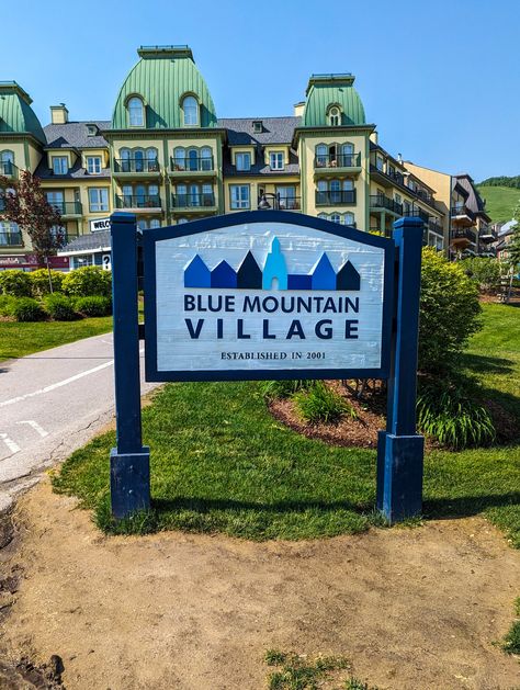 Blue mountain Blue Mountain Ontario, Mountain Hotel, Building Aesthetic, Hotel Building, Investment Properties, Mountain Travel, Mountain Village, 2025 Vision, Tshirt Ideas